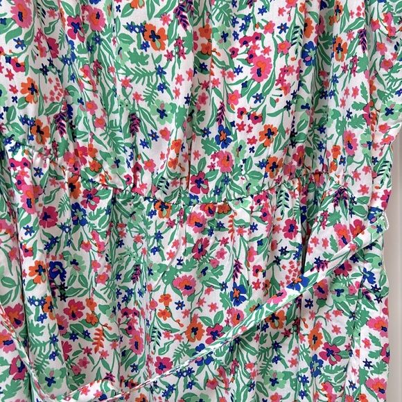 J. CREW Ruffle midi dress w/curved hem NWT - Picture 3 of 7